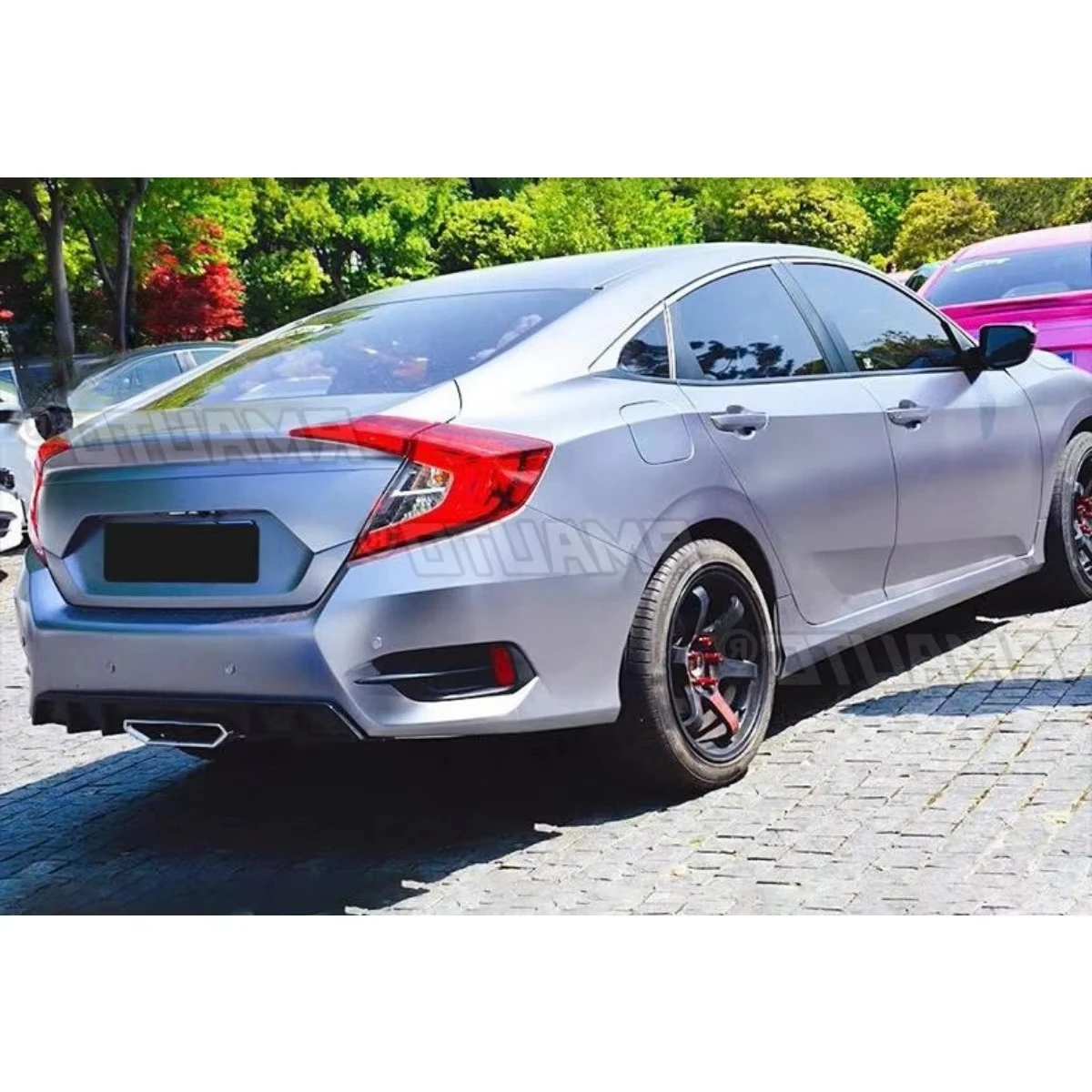 

Задний бампер автомобиля, спойлер, диффузор, модификация, часть заднего хвоста, отделка горла, модификация для Honda Civic 10th 2016-2020