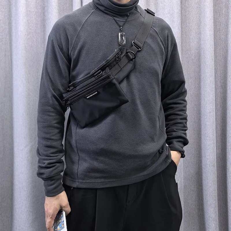 Multi-purpose Adjustable Bag Strap With Phone Storage Pouch Detachable Tactical Techwear Shoulder Strap Bag Accessories