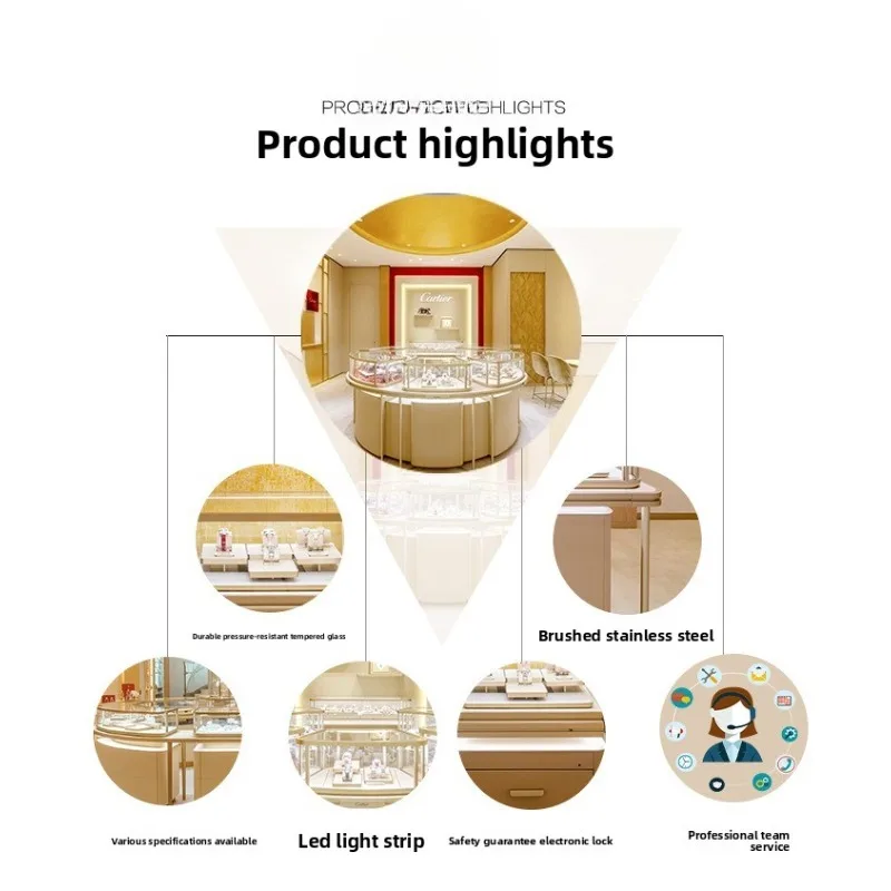 Display cabinet Cultural relics flat cabinet counter, cultural and painting cultural relics display cabinet