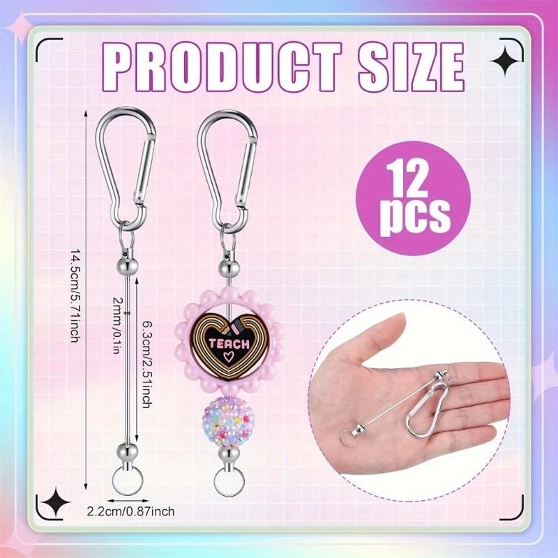 Perlable Schlüsselbeutel, legierte Perlenschlüsselkäse, leerer Schlüsselbund, die Vorräte herstellen