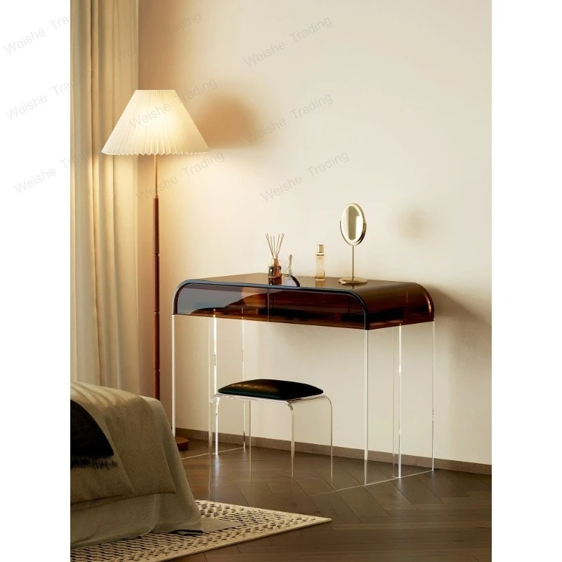 

Acrylic dresser light luxury high-end master bedroom makeup table desk integrated bedroom minimalist makeup table new