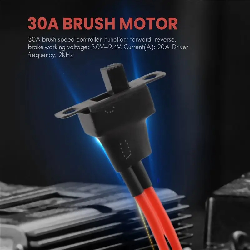 A19Q-RC ESC 30A 4-8V Regolatore di velocità del motore a spazzole 1/16 1/18 per arrampicata RC Car Nave Tank Mini 4Wd WPL Car