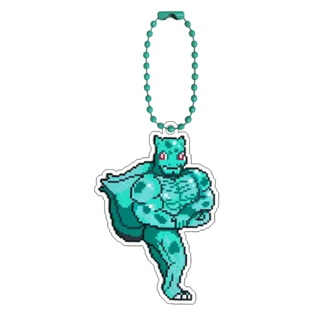 Für Pokemon Bulbasaur Squirtle Charmander Diy Cartoon Nette Acryl Schlüsselbund Rucksack Zubehör Anhänger Anime Sammlung Geschenk