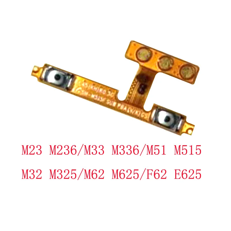 1-10Pcs For Samsung Galaxy M23 M236 M33 M336 M51 M515 M32 M325 M62 M625 F62 Volume Up Down Side Key Button Flex Cable Ribbon