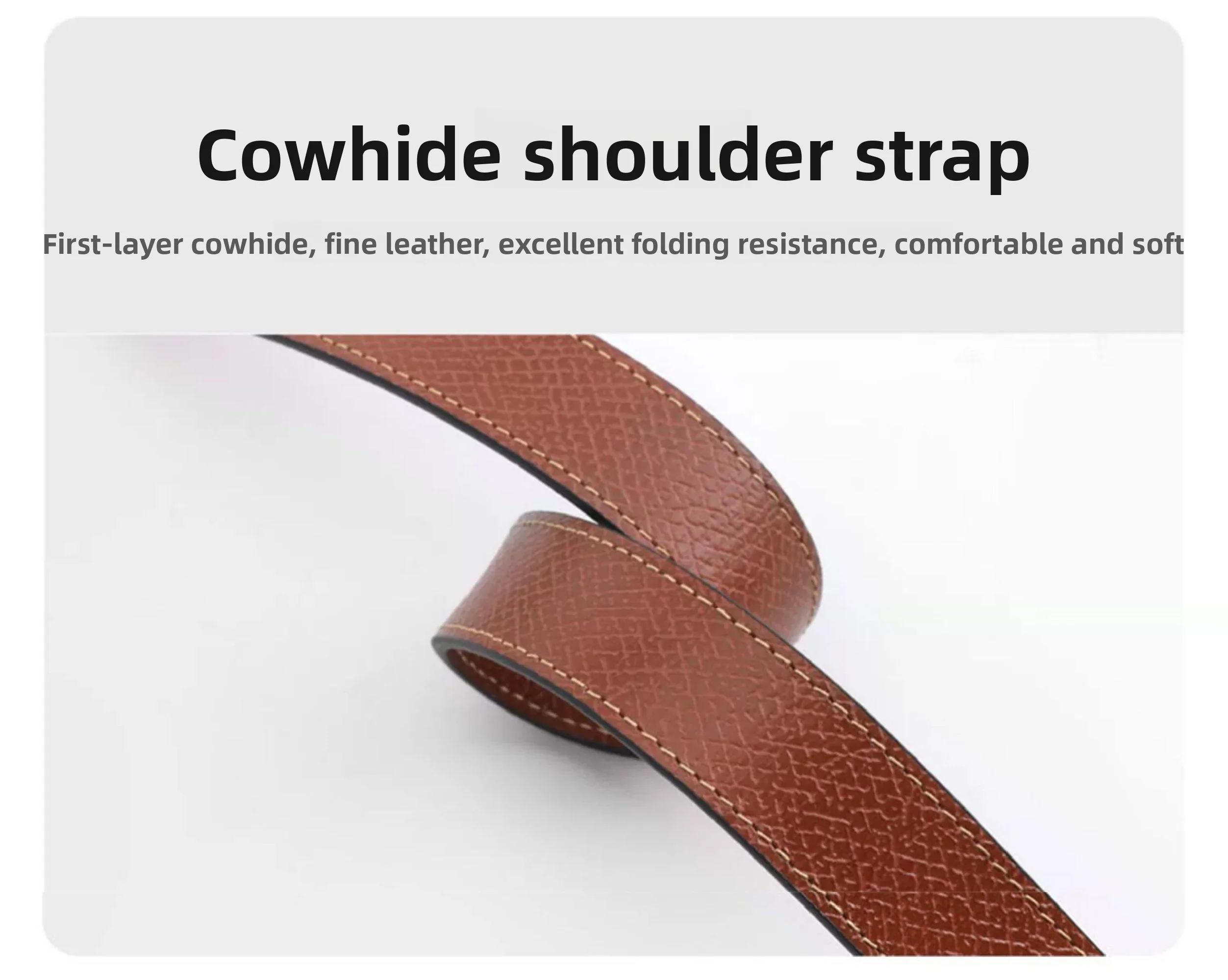 Leather Bag Shoulder Strap for Longchamp S Durable Leather Bag Strap Conversion Kit for Women Crossbody Bags
