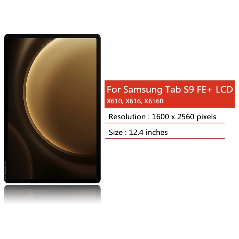 SM-X610 SM-X616B 프리미엄 LCD 디스플레이 터치 스크린 디지타이저 패널 어셈블리, 삼성 탭 S9 FE 플러스 X610 X616
