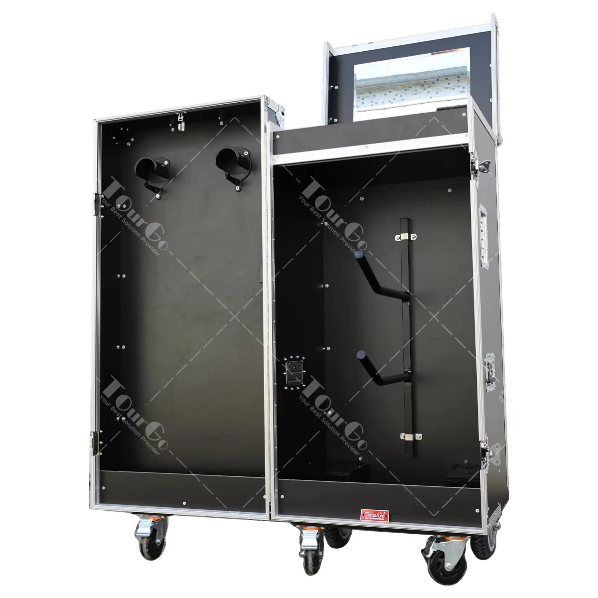 

Custom Small Equestrian Double Saddle Tack Locker Flight Case