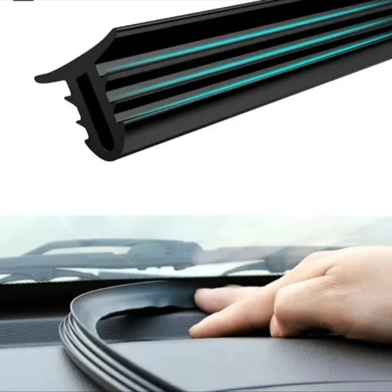 1.6M Car Universal Windshield Sealant Dashboard Soundproof Sealing Strip Auto Rubber Seals Car Panel Seal Interior Accessories
