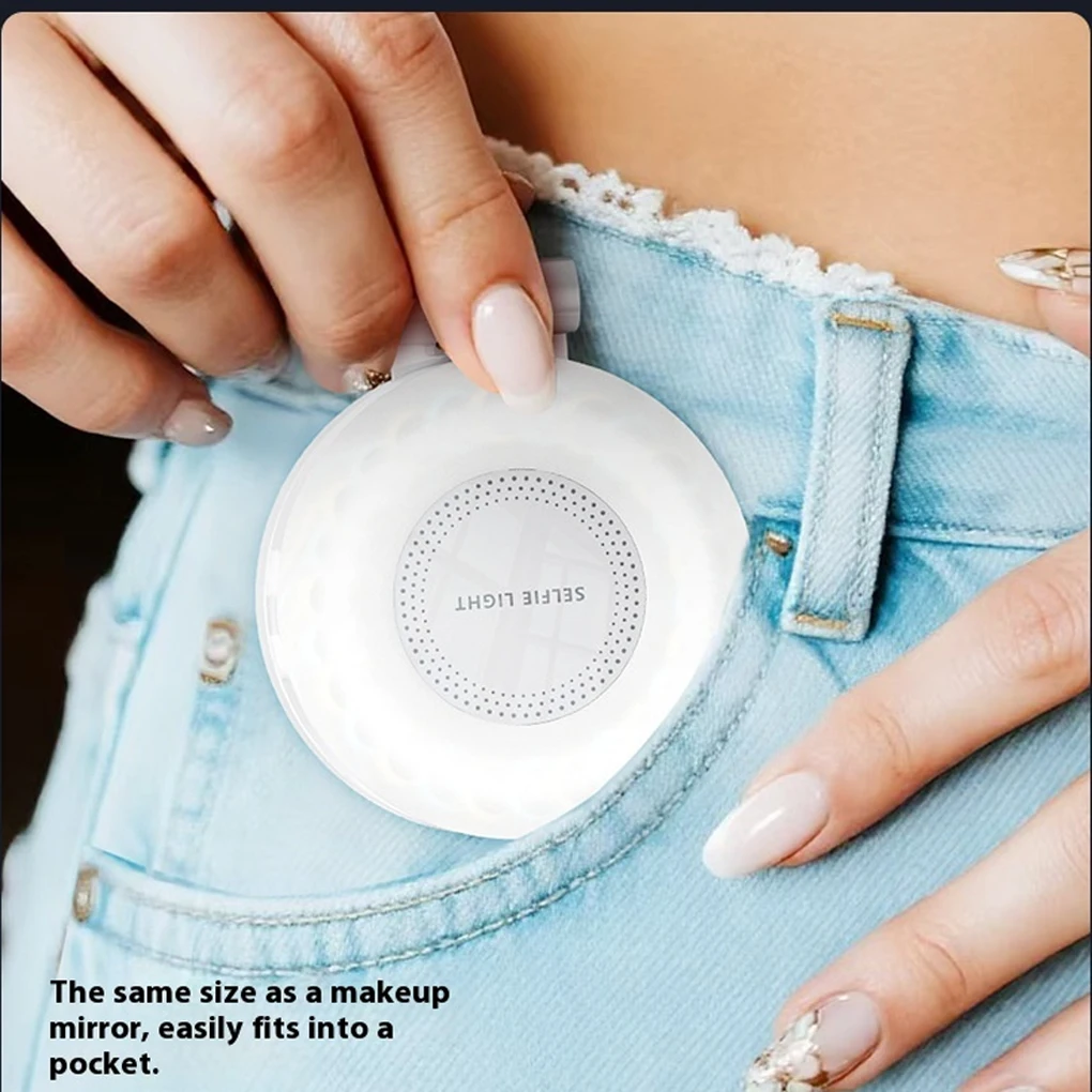 Innovative Selfie Fill Light Magnetic Rings Light Brightness For Smartphone Vlogs/Photography black