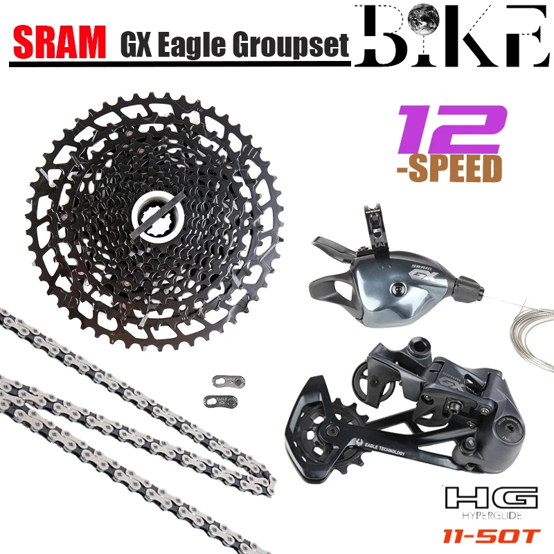 SRAM GX Eagle 1x12  12V 11-50T Groupset Kit Trigger Shifter Rear Derailleur HG  k7 Cassette Chain MTB Bicycle accessories