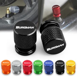 CNC Accessorie Wheel Tire Valve Stem Caps Airtight Covers For Suzuki BURGMAN 650 400 125 200 250 AN650 AN400 AN125 AN200