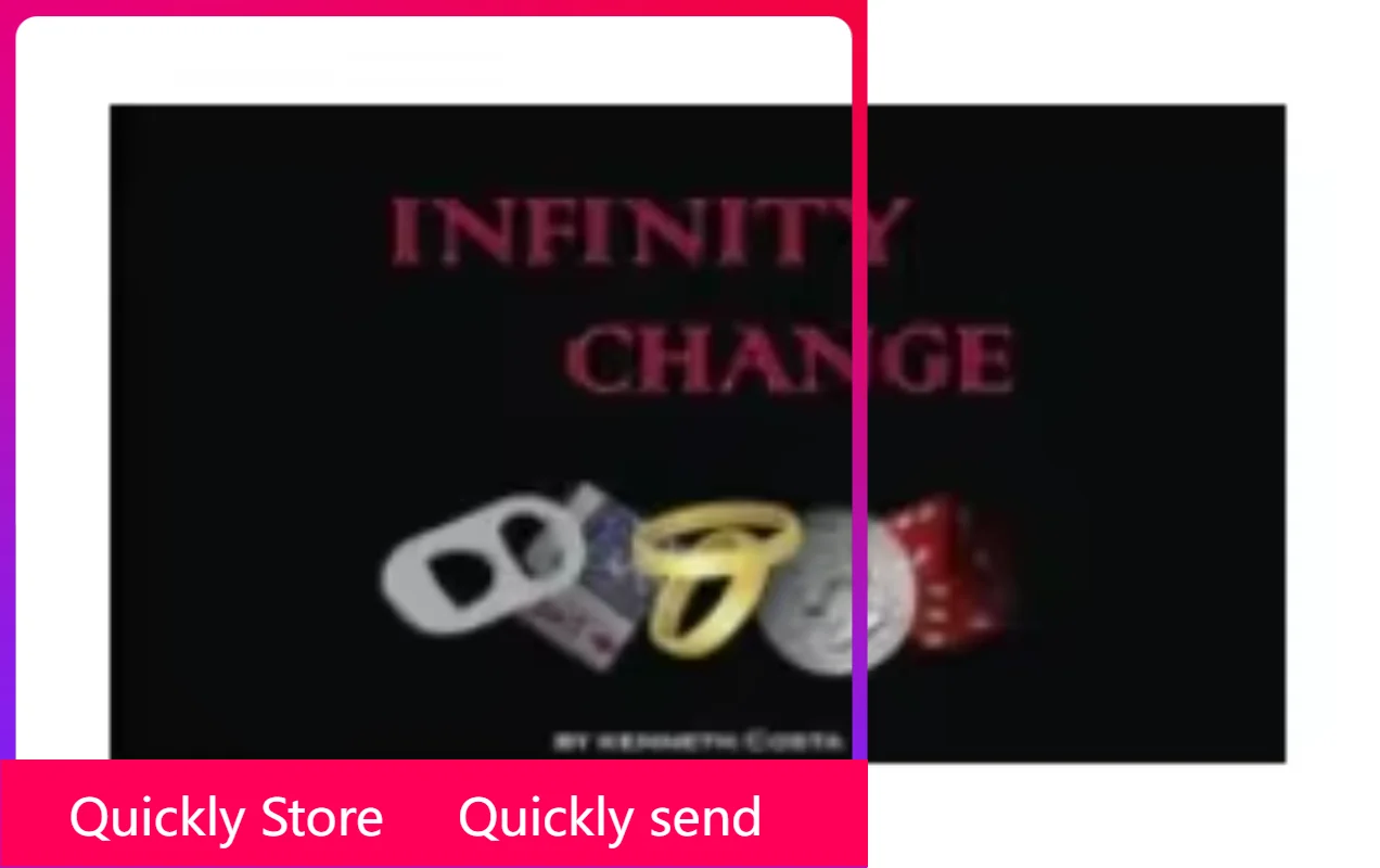 INFINITY CHANGE by Kenneth Costa - Magic tricks (Instant Download) Quickly send