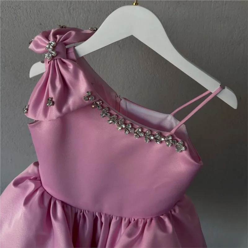 طفلة الأميرة الديكور توتو فستان قبالة الكتف طفل رضيع القوس فيستدو عيد الميلاد حفلة عيد ميلاد مسابقة ملابس الطفل 1-14Y