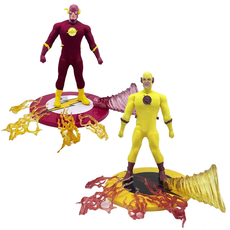 Em estoque genuíno o flash reverso flash vermelho amarelo anime figura de ação meninos brinquedos estatueta modelo 6 polegadas amigo presentes de ano novo