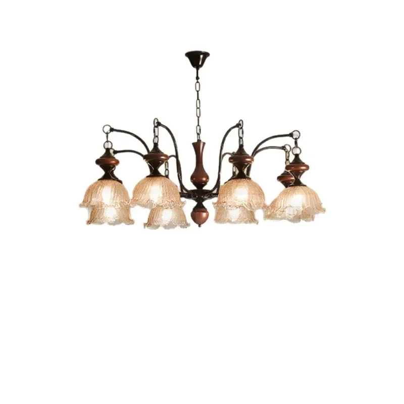 

Крышка ледяной трещины во французском ретро-стиле, средневековая люстра в стиле Наньян для спальни, столовой, современный главный зал