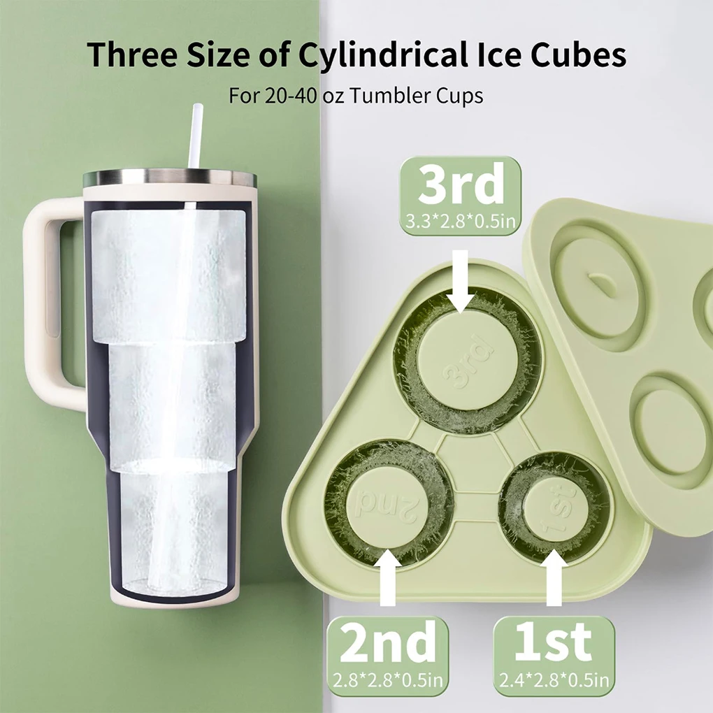 Stackable Ice Cube Tray With Removable Lids For Fresh Ice All Day Long Tumbler Ice Tray Is Ice Tray