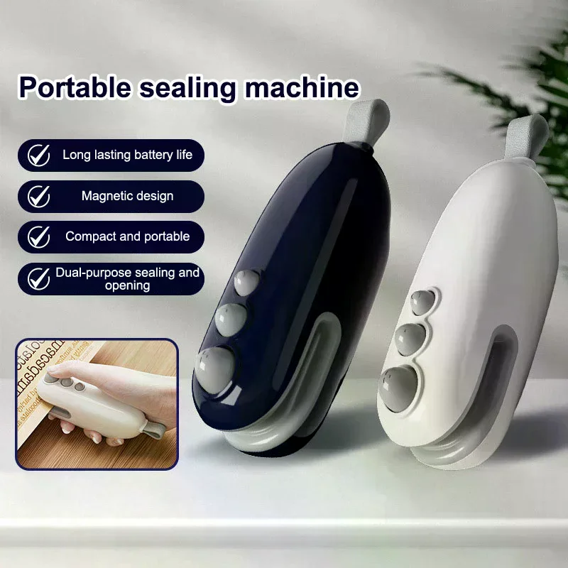 Mini Electric Heat Bag Sealing Machine Food Plastic Bag 3in1 Hand Pressure Hot Sealing Machine Heat Sealer