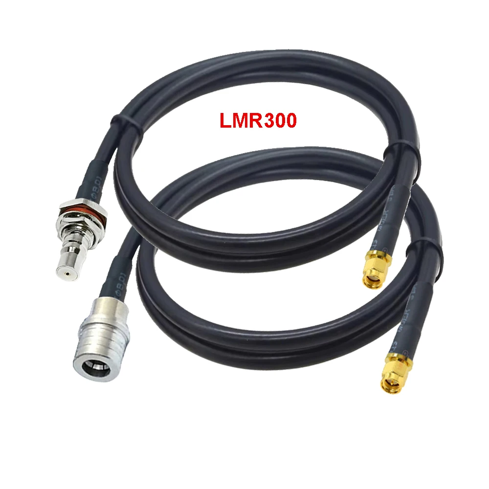 1PCS LMR300 Kabel SMA Male naar QMA Male/Female Connector Laag Verlies 50-5 RF Coaxiale LMR-300 Jumper - afbeelding 2