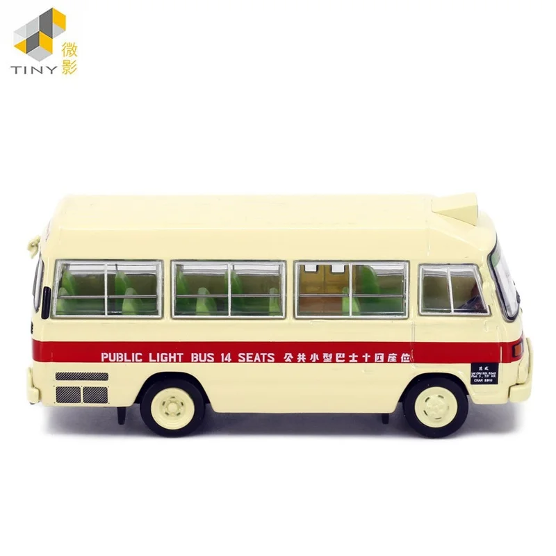 Malutki 1:76 Fu-so Rosa czerwony Minibus nr 38 symulacja stopu Model samochodu