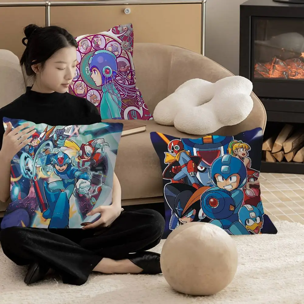Zero R-Rockman Megaman X Zero - Funda de cojín decorativa para el hogar, estilo rústico, para decoración de sofá