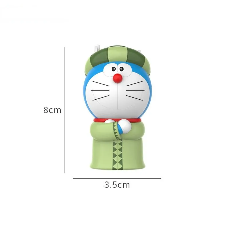 Doraemon Jingle Cat Around The World Series materiale in PVC creativo Cartoon Doll Car Desktop camera da letto ornamenti decorativi