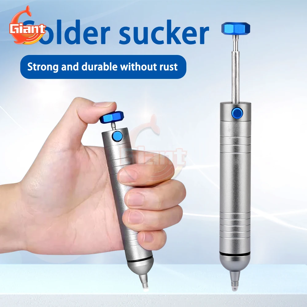 Portable Solder Sucker Manual Vacuum Solder Suction Pump Powerful Suction Tin Removal Vacuum Desoldering Welding Repair Tools