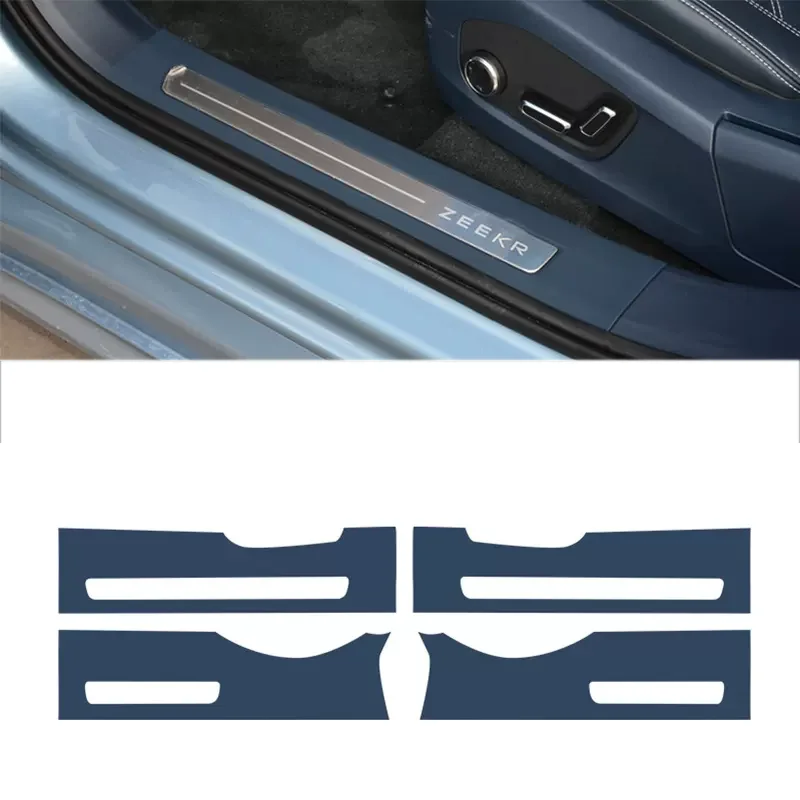 Zeekr 001 2021 2022 2023 2024 Sill Door Trunk Threshold Protector Anti Scratch Strip Sticker Kick Plate Water Proofing Film