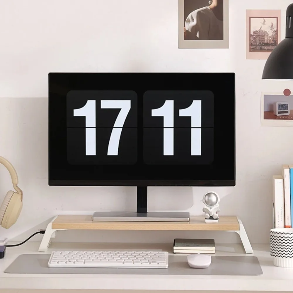 Thick Computer Monitor Stand with USB Ports Pressure-Resistant Computer Heightening Rack Ergonomic Laptop Elevated Stand
