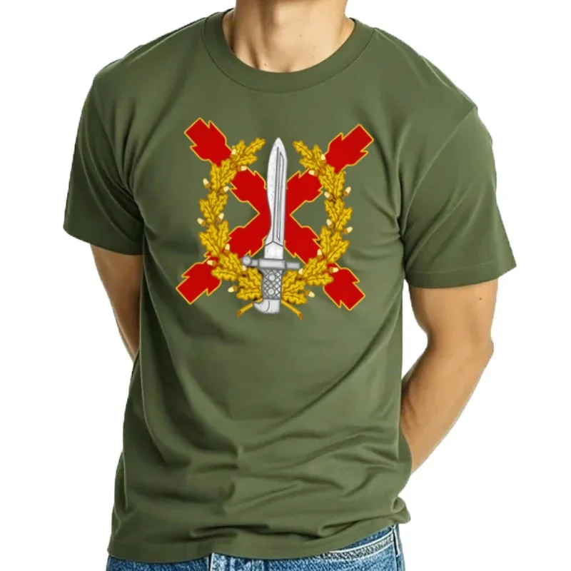 Camiseta de GOE del ejército español para hombre, camisa informal de manga corta, 100% algodón, Operaciones Especiales