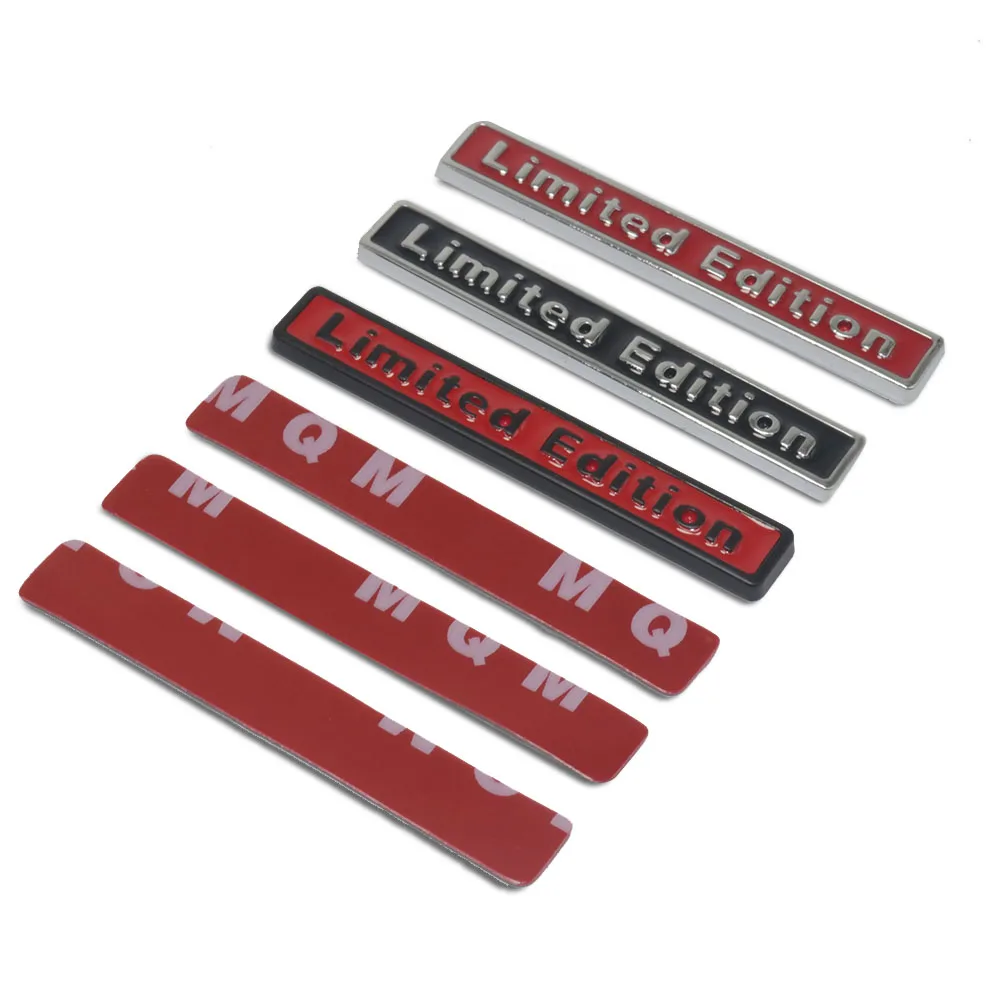 5 Pc 3D Chrome Metal Sticker Car Accessories Sticker Limited Edition Badge Car Decal Sticker For Car Styling Word Letter Sticker