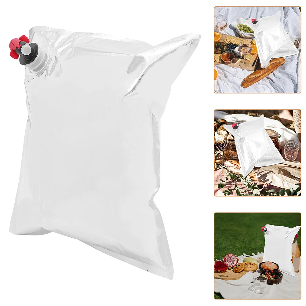 

5Pcs Portable Wine Bag Reusable Leakproof Travel Storage Pouch for Red Wine Juice Beverages Camping Hiking Beverage Juice Pouch