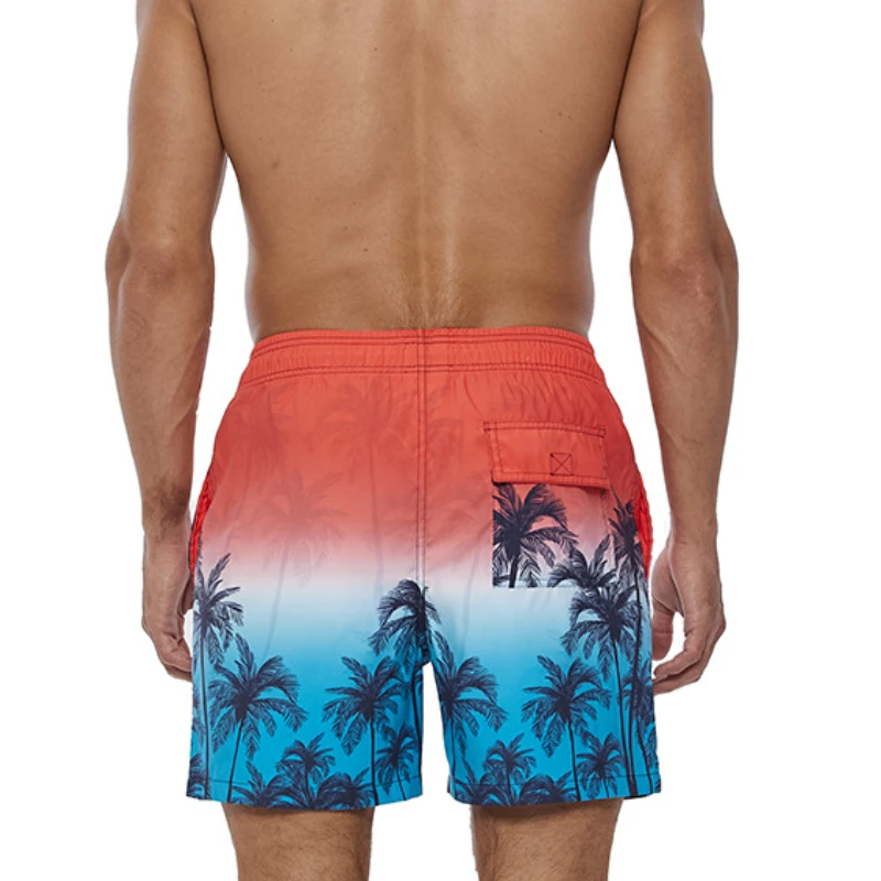 M-4XL Plus size Beach Board Shorts Men Swimwear Swimming Short Fast Dry Man Swim Wear Surf Boardshort Sport Suit with Mesh Liner