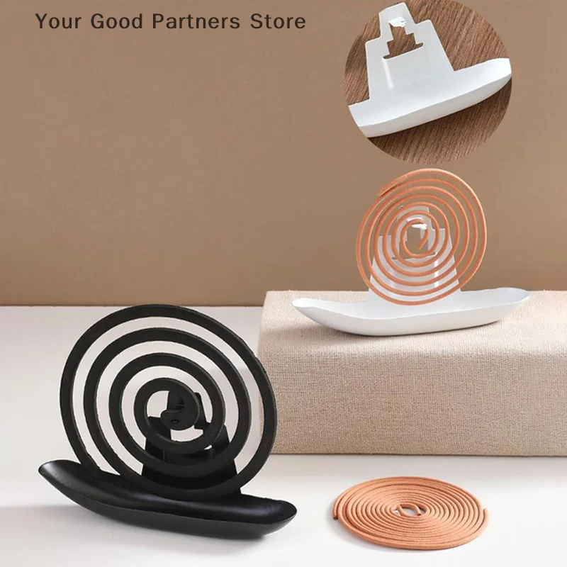 Creative Hanging Iron Boat Mosquito Coil Holder Spiral Summer Household Sandalwood Tray Holder Home Decorations