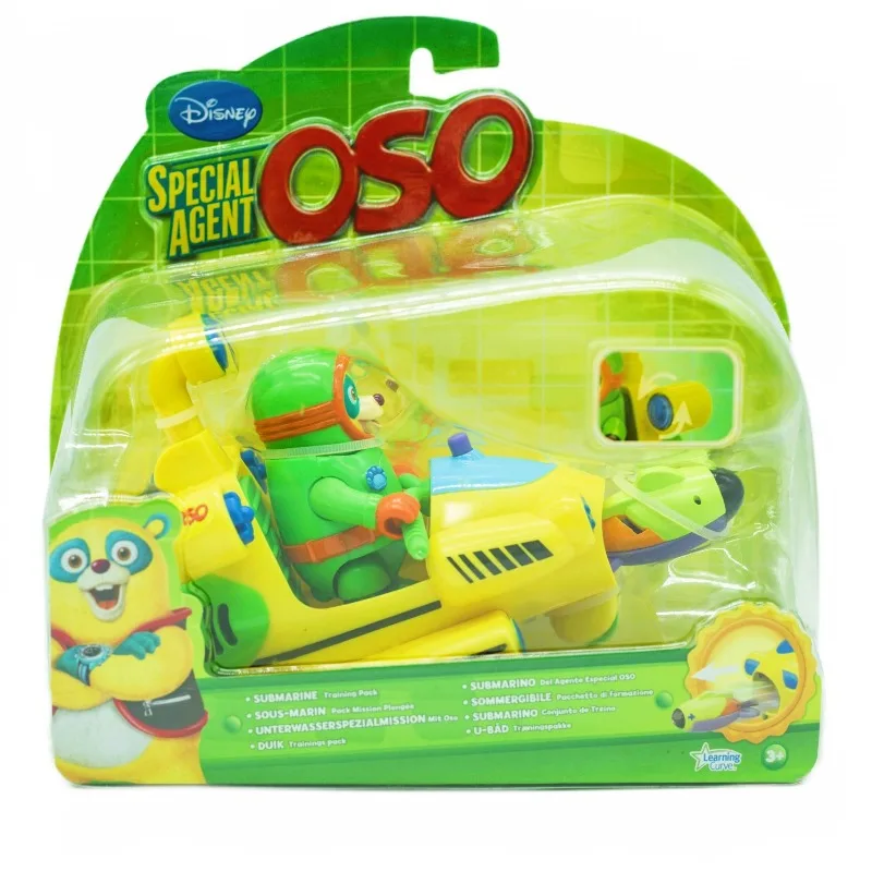 

Disney Cartoon Anime Junior Special Agent OSO Submarine Training Pack Slid Fire Weapon Action Figure Model Toy Collect Ornaments