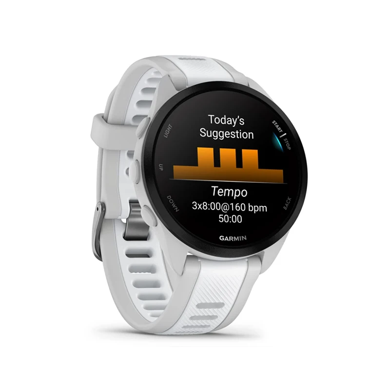 ساعة Garmin Forerunner 165 الاحترافية للجري وركوب الخيل والسباحة والترياتلون ماراثون المسار والتدريب الميداني