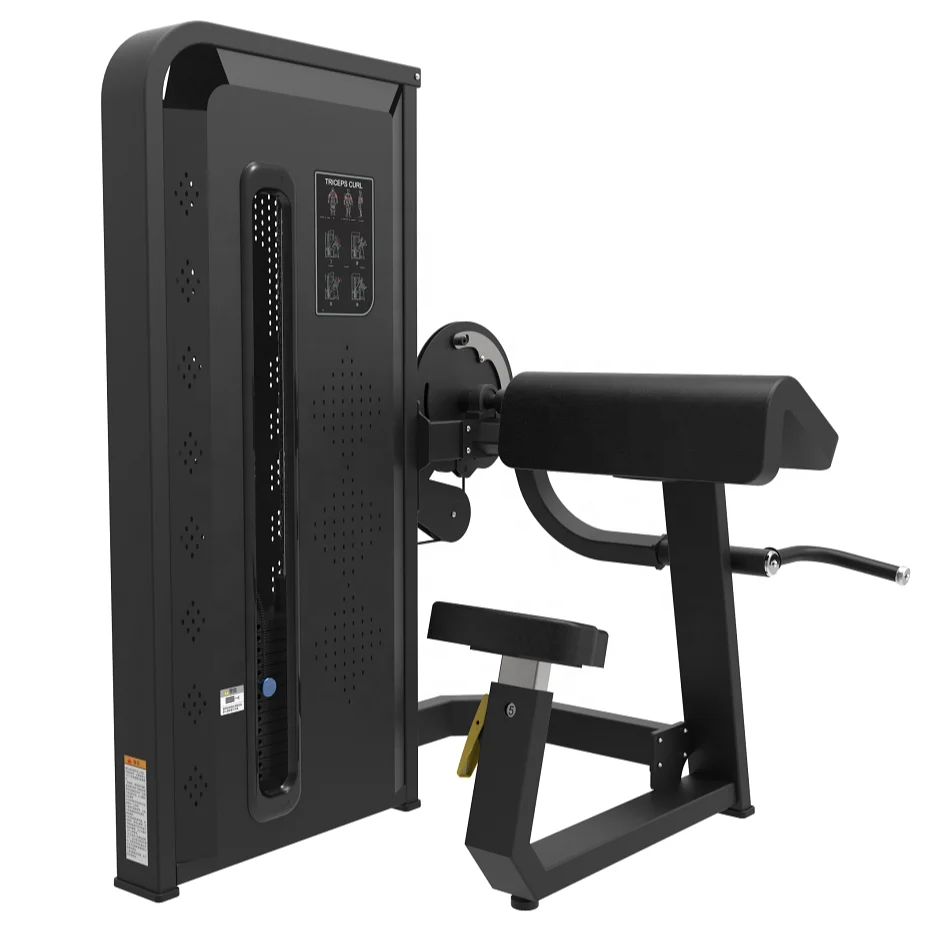 

Triceps Biceps Curl Machine Commercial Gym Equipment Club Strength -HM03S Pin Load Selection Machines