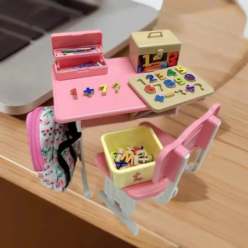 نماذج محاكاة بيت الدمى المصغرة مع ألغاز الأرقام والحروف للأطفال