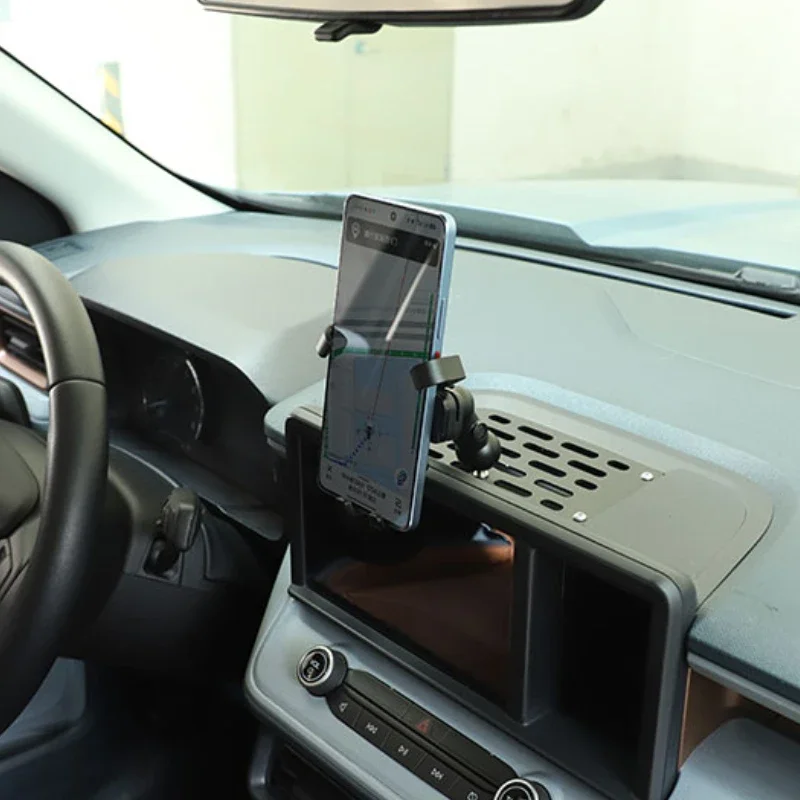 

For Ford Maverick 2022-2025 Interior Car Accessories Dashboard Navigation Screen Rear Phone Holder GPS Navigation Bracket