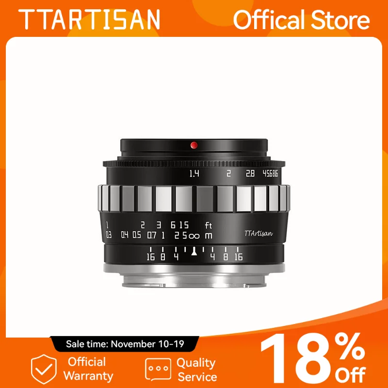TTArtisan 23mm F1.4 instrukcja ostrości obiektyw aparatu dla Sony E zamontować a6300 Fuji XA XT3 XE Canon M6 Panasonic Olympus M43 Nikon Z30 Z50