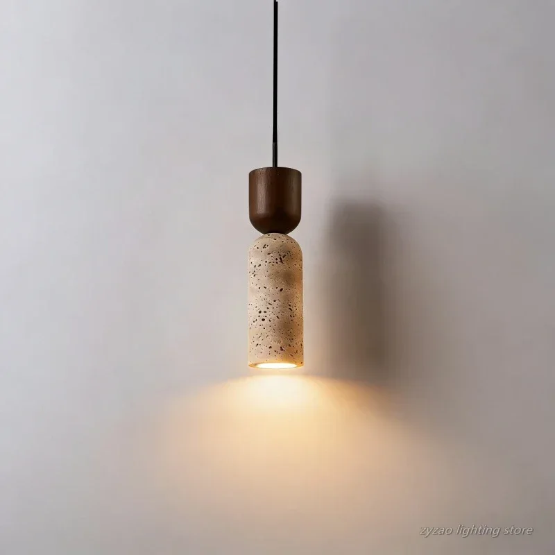 Japanese Wabi-Sabi Style Bedroom Bedside Chandelier, French-Style Vintage Hotel and Homestay Atmosphere Creative and Individual