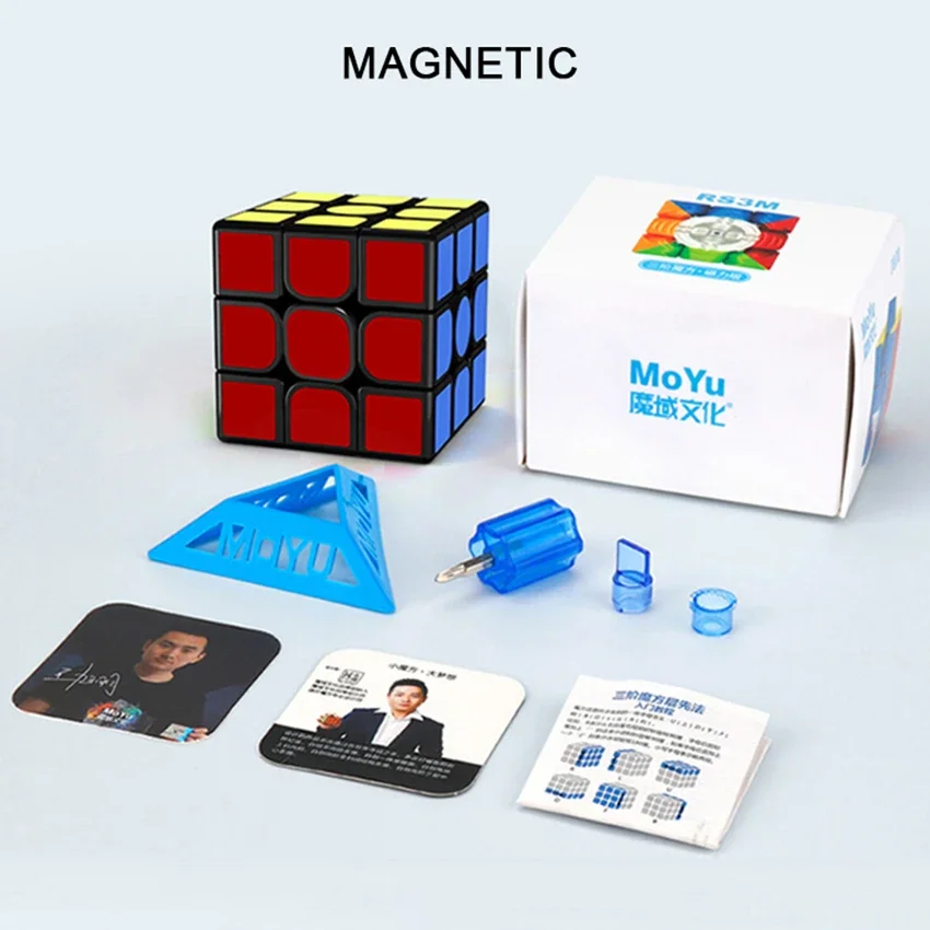 Moyu RS3M 2020 3x3x3 Magnetic Magic Cube RS3 M 2021 Maglev Professionalปริศนาของเล่นRS3M 2021 Cubo Magico RS3M UV