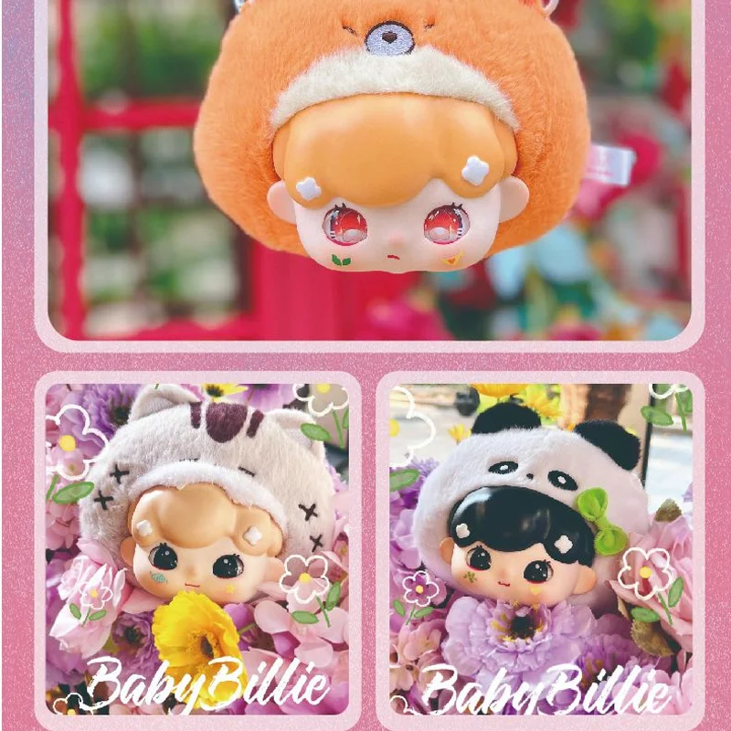 Genuine stock Billie's sleepwear party big head bag trendy play plush blind box cute bag decoration suspender zipper