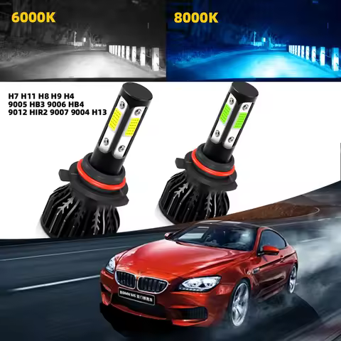 H4 LED Headlight 40000LM 180W LED H7 H11 H8 H9 9005 Car Lamp 9006 HB3 HB4 9008 H13 9007 9004 HIR2 6000K 8000K Auto Fog Light