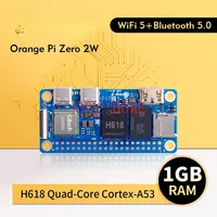 Orange Pi Zero 2 W 1GB RAM DDR4 Mini PC Allwinner H618 Orange Pi Zero 2W WiFi Bluetooth BLE SBC Single Board Computer Zero2W