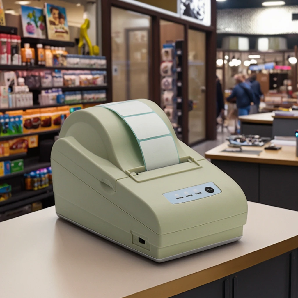 

2Inch 58mm Thermal Label Barcode Printer with USB+RS232 Compatible with LP50 Retail Sticker Printing Machine Optional Bluetooth