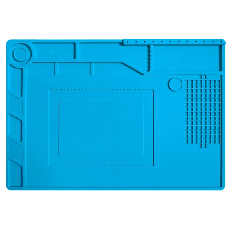 AF91-ESD Heat Insulation Soldering Mat Computer Phone Repair Tool Kit Silicone Repair Pad Heatresistant Maintenance 39 X 27Cm