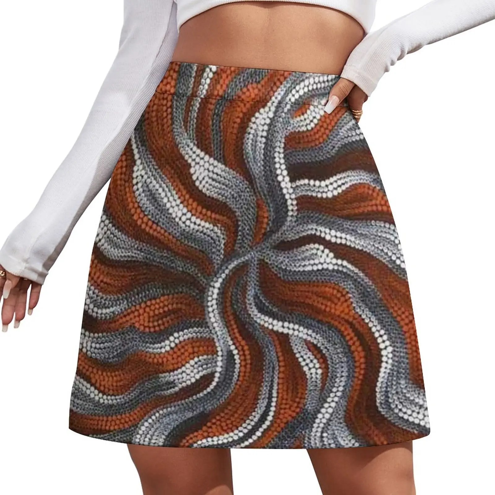 

Australian aboriginal art Mini Skirt shorts skirt set