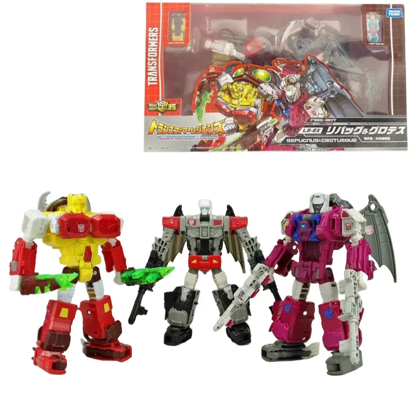 In Stock TAKARA TOMY Transformers LG-EX X UW-EX Repugnus & Grotusque 2-Pack Set Infrequent Anime Action Figure Nice Model Toys