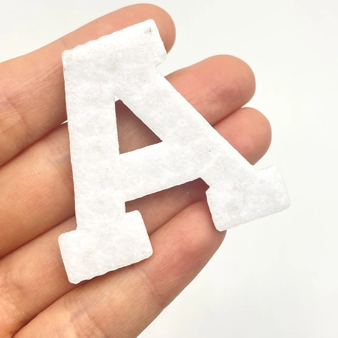 4.5CM Pearl Letter Patches Gold Rhinestone Alphabet Patches for Clothes 3D Beads Applique Iron on Badge for Bag Hat Jean ABC DEF