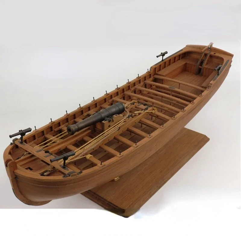 Wooden French 36-foot Armed Yacht Model Kit 1/24 Sailboat Model Toy Gift Assembly Ship Model Ornaments Cherry Wood Yacht